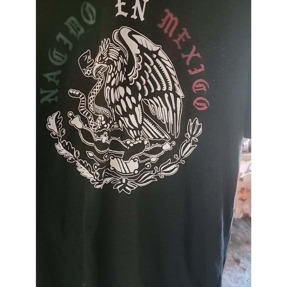 Freedom Ranch Men's T-shirt Mexico Flag Eagle Sz Large NWT Excellent CR6